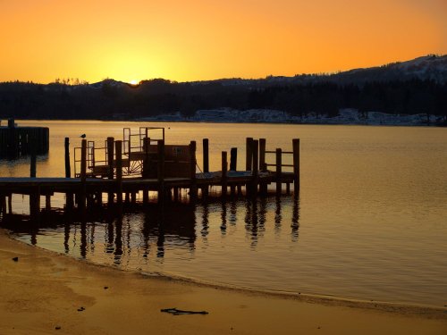 Sunset over Lake Windermere