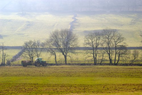 Tractor at work, Nidderdale