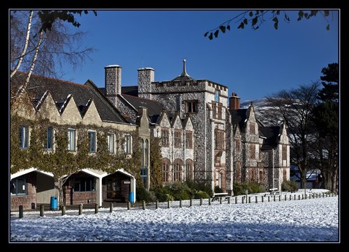 Ruthin School in the snow
