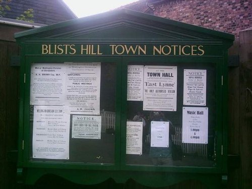 Blists Hill Victorian Town Notices Board - August 2010