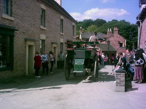 Blists Hill Victorian Town - Opened Carriage in High St - August 2010