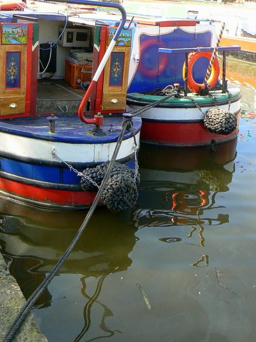 Colourful boats