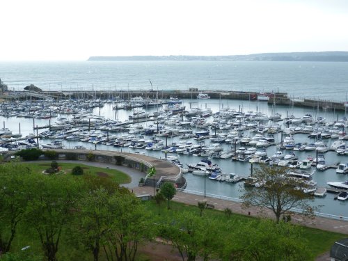 Torquay Marina on a very dull day.