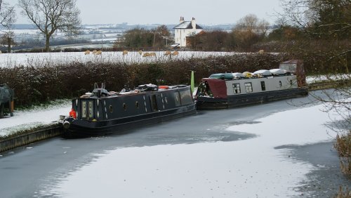 Barges In the Snow