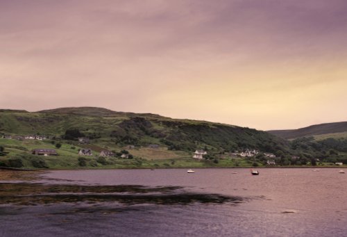 Evening light over Uig