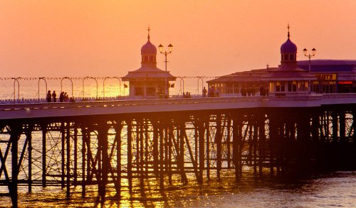 Sunset over St Anne's pier