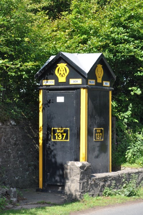 AA Box on Porlock Hill