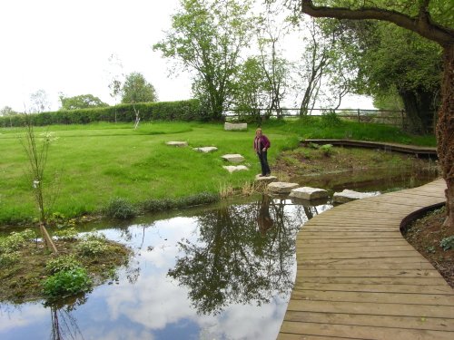 New part of the gardens at Brobury House
