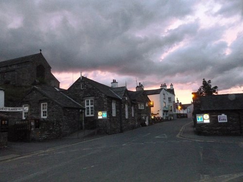 Hawkshead at dusk.