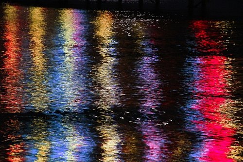 Reflections from the pier