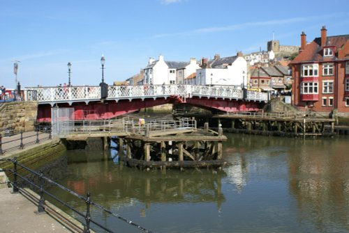 Newly restored swing bridge.