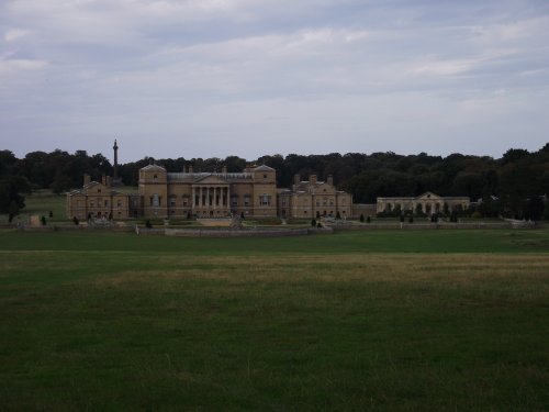 Holkham Hall on a very dull day
