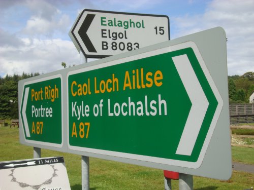 Signpost at Broadford