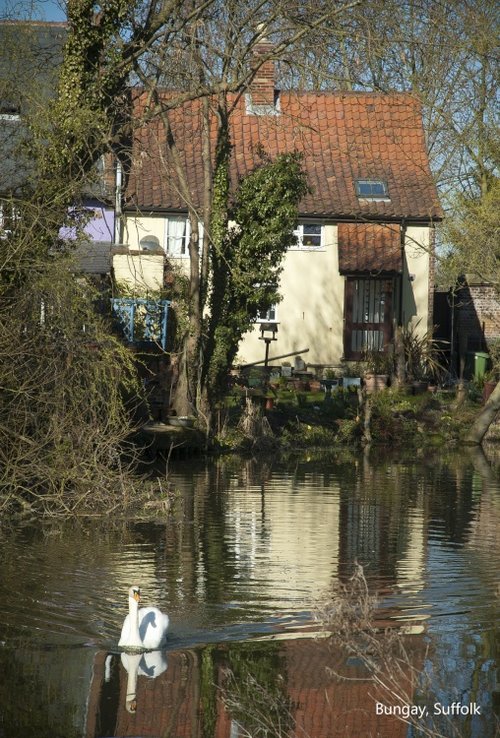 The Tranquil River Waveney at Bungay, Suffolk