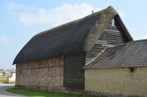 16th Century timber framed barn, Haxton