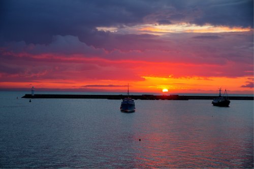 Sunrise this morning