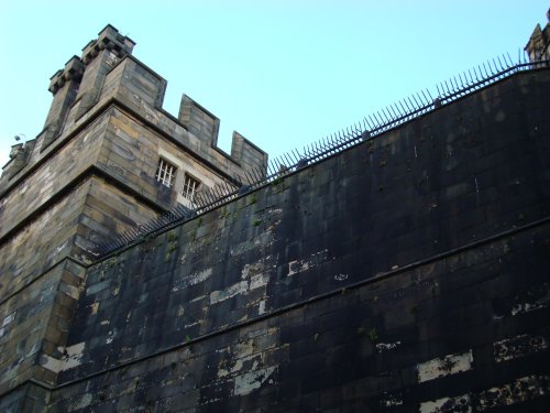 The walls of Lancaster Castle