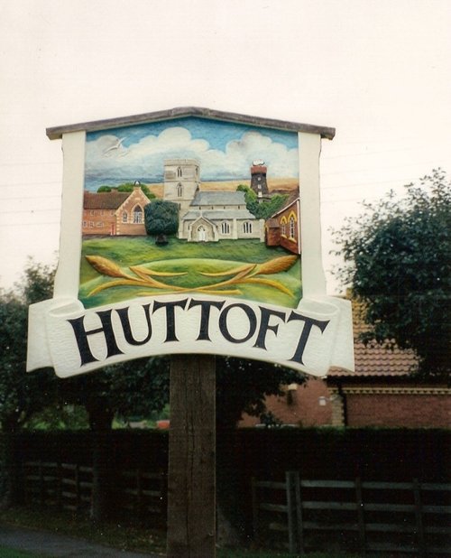 Huttoft Village Sign