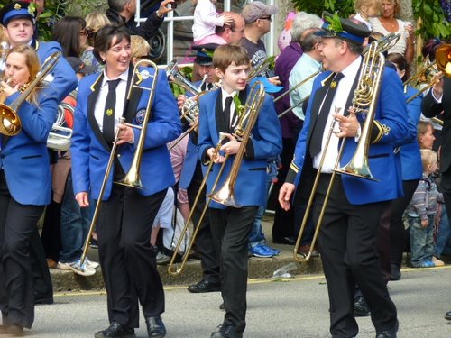 Helston Town Band celebrate Flora Day