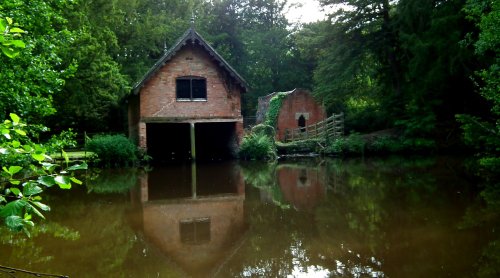 The old boat house at Alvaston Hall , Elvaston Derbyshire