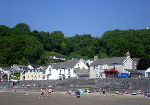 Pendine from the beach.