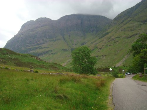 Bidean nam Bian from the Clachaig Inn