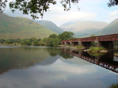 The railway bridge over the River Orchy