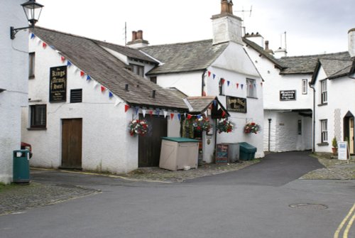 The Kings Arms and Minstrals Gallery in Hawkshead