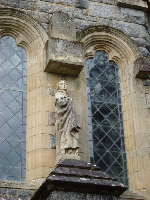Statue of St Conan at St Conan's Kirk