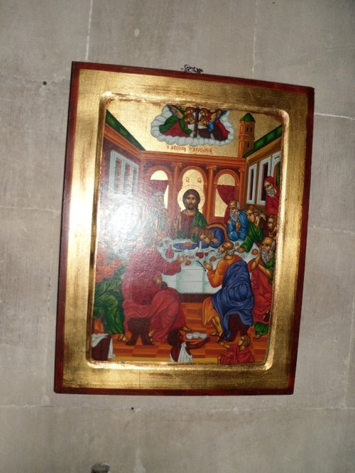 In the Winchester Cathedral: the Icon of the Last Supper
