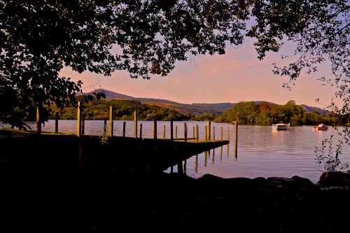 Dusk on the water in Keswick