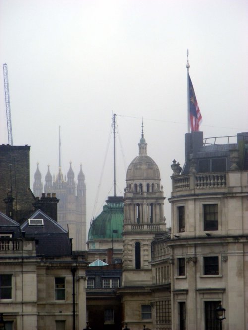 View from Trafalgar Square, London