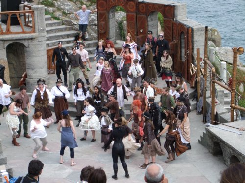 Warming up at the Minack