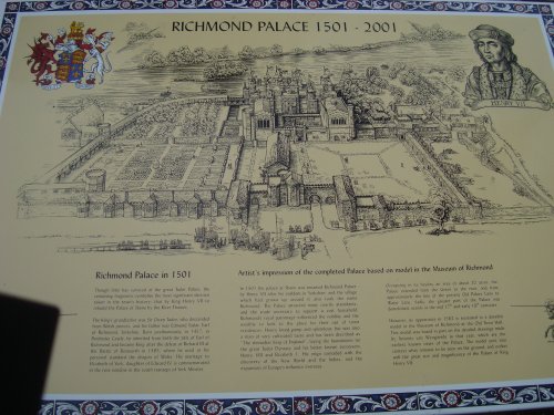 Richmond Palace information board
