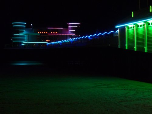 Western Super Mare pier at night