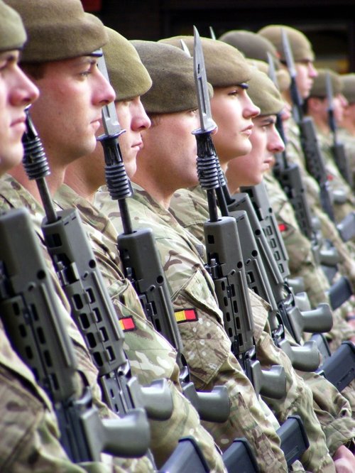 Royal Anglian Regiment home coming from Iraq