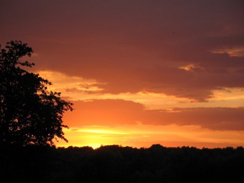 Sunset on the River Soar, Thurmaston