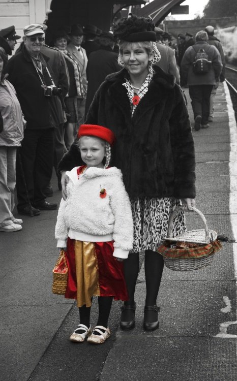 North Yorkshire Moors Railway War weekend Colour pop