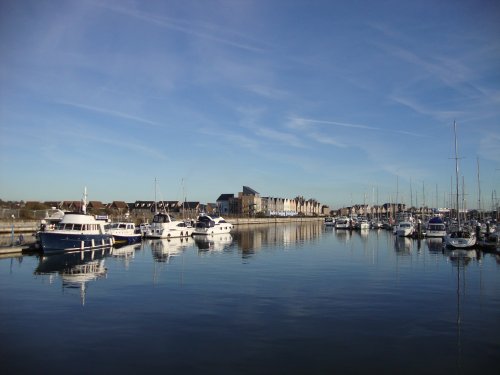 St Mary's Island from Chatham Maritime Marina