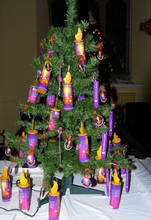 Christmas tree festival Thurmaston Church