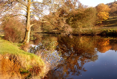 River Derwent in Chatsworth Park, Derbyshire