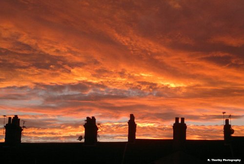 Sunset over Lowestoft
