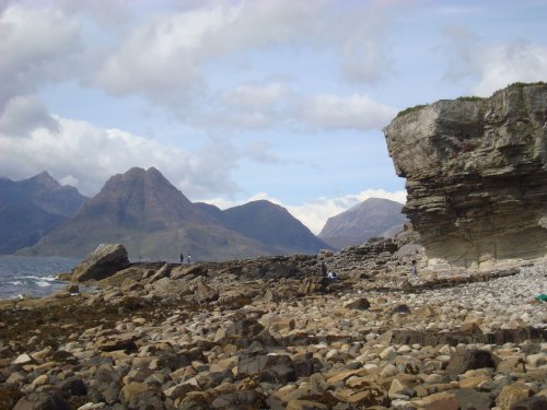 Looking from the shoreline at Elgol