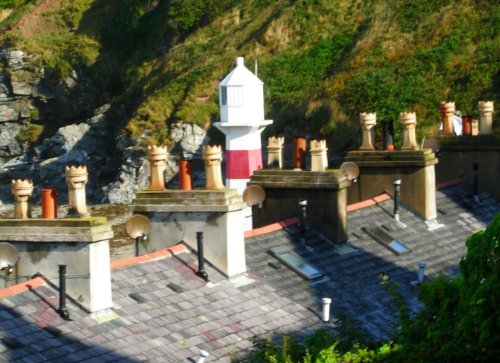 Among the chimney pots in Port Erin