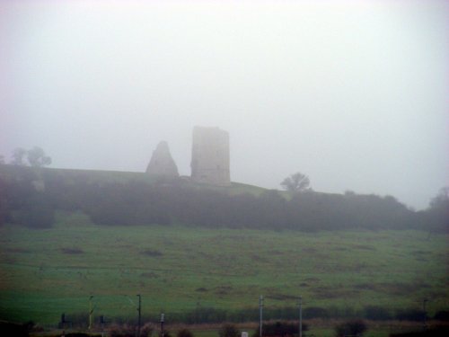 Hadleigh Castle through the mist, Hadleigh, Essex