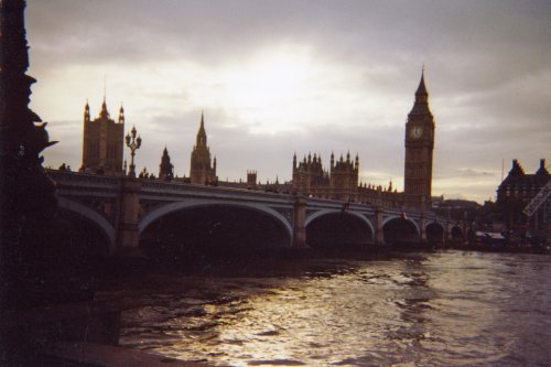 Westminster at sunset