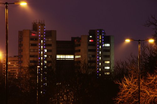 Coventry at night