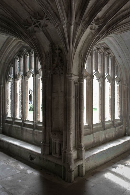 The cloister of Lacock Abbey