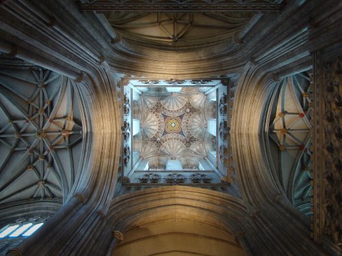 The great vault of the Cathedral, Canterbury