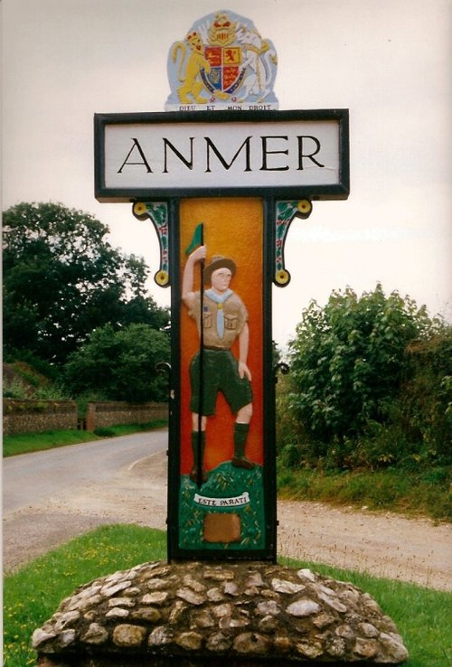 Anmer Village Sign